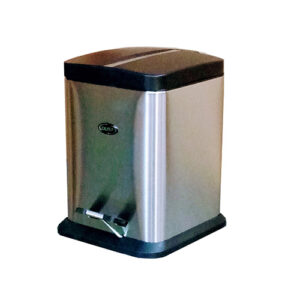 Basurero con Pedal Silver de Acero Inoxidable | 20 Litros | Marca Dust | Modelo DUST7534A